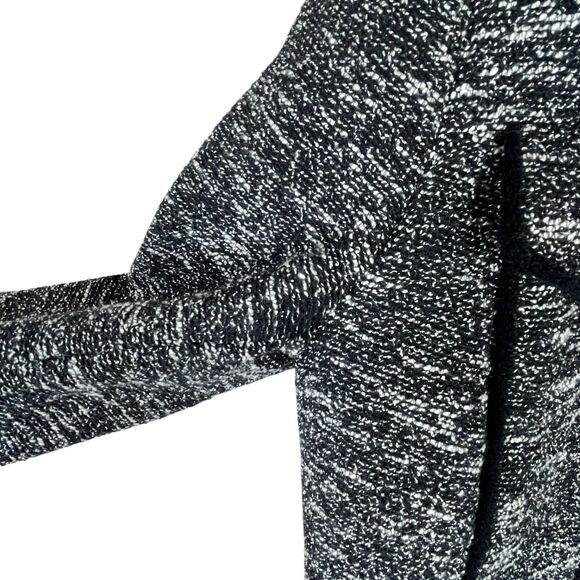 Slate & Willow Tweed Blazer Jacket Sz M Black Space-Dyed Contrast Pipe Trim - Picture 10 of 14